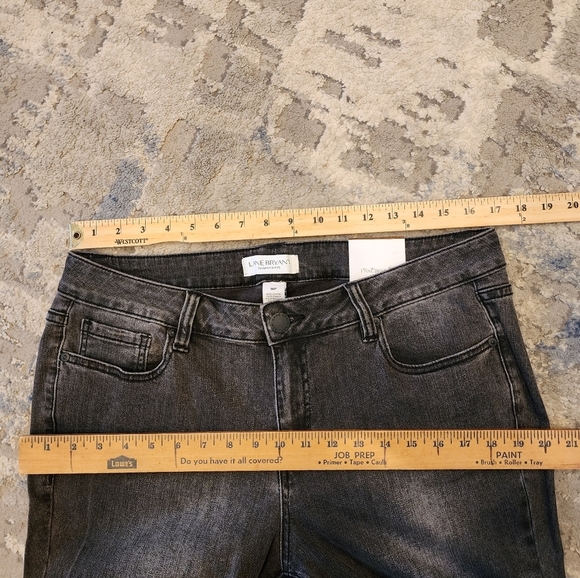 NWT Lane Bryant Pearl Embellished Kick Boot charcoal Super stretch jeans Sz 16P - Picture 6 of 16